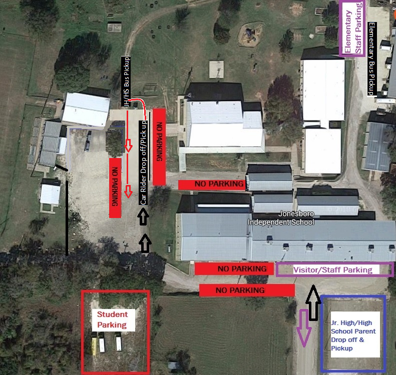 Drop Off and Pick Up Map